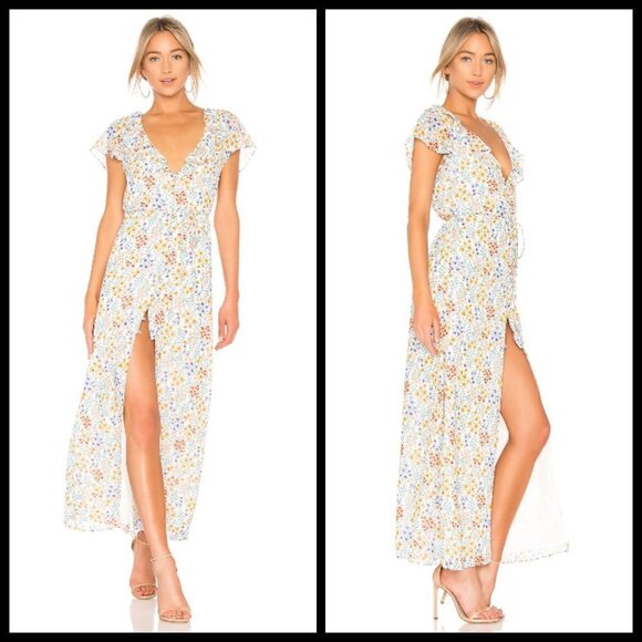 💕L'ACADEMIE💕 The Brisbane Maxi Dress ~ Faye Floral Small - Picture 2 of 10